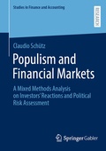 Cover: Populism and Financial Markets - Springer Gabler