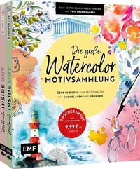Abbildung von: Die große Watercolor-Motivsammlung - über 90 Bilder zum Fertigmalen - Edition Michael Fischer / EMF Verlag