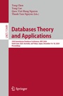 Cover: Databases Theory and Applications - Springer