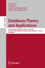 Cover: Databases Theory and Applications - Springer Nature Switzerland AG