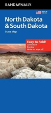 Cover: Rand McNally Easy to Fold: North Dakota, South Dakota Laminated Map - Rand McNally