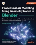 Cover: Procedural 3D Modeling Using Geometry Nodes in Blender - Packt Publishing