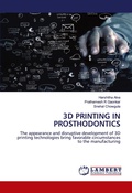 Cover: 3D Printing in Prosthodontics - LAP Lambert Academic Publishing