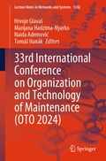 Cover: 33rd International Conference on Organization and Technology of Maintenance (OTO 2024) - Springer