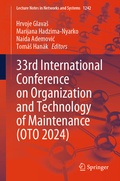 Cover: 33rd International Conference on Organization and Technology of Maintenance (OTO 2024) - Springer