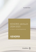 Cover: KENDRIS Jahrbuch 2024/2025 - Schulthess Juristische Medien