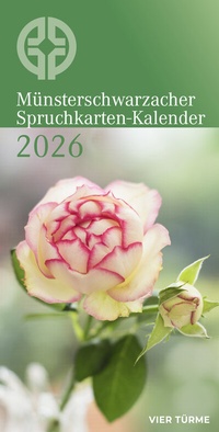Abbildung von: Münsterschwarzacher Spruchkarten-Kalender 2026 - Vier Türme