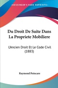 Bild: Du Droit De Suite Dans La Propriete Mobiliere - Kessinger Publishing
