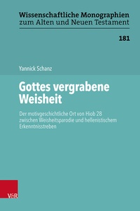 Abbildung von: Gottes vergrabene Weisheit - Vandenhoeck & Ruprecht