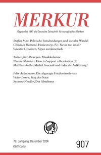 Abbildung von: MERKUR 12/2024, Jg.78 - Klett-Cotta