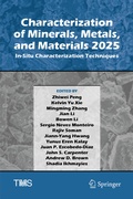 Cover: Characterization of Minerals, Metals, and Materials 2025 - Springer