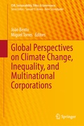 Cover: Global Perspectives on Climate Change, Inequality, and Multinational Corporations - Springer