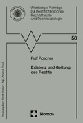 Cover: Existenz und Geltung des Rechts - Nomos