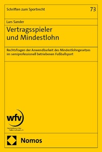 Abbildung von: Vertragsspieler und Mindestlohn - Nomos