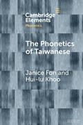 Cover: The Phonetics of Taiwanese - Cambridge University Press