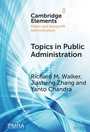 Cover: Topics in Public Administration - Cambridge University Press