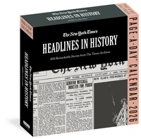 Abbildung von: New York Times Headlines in History Page-A-Day (R) Calendar 2026 - Workman Calenders
