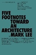 Cover: Five Footnotes Toward an Architecture - Sternberg Press