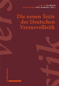 Cover: Die neuen Texte der Deutschen Versnovellistik - Schwabe Verlag GmbH