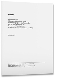 Abbildung von: GasGVV - Gasgrundversorgungsverordnung - VDE Verlag