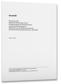 Abbildung von: StromGVV - Stromgrundversorgungsverordnung - VDE Verlag