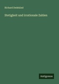 Cover: Stetigkeit und irrationale Zahlen - Antigonos Verlag
