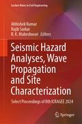 Cover: Seismic Hazard Analyses, Wave Propagation and Site Characterization - Springer Nature Switzerland AG