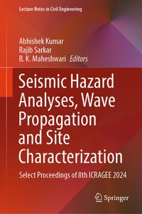 Enlarge image Cover: Seismic Hazard Analyses, Wave Propagation and Site Characterization - Springer Nature Switzerland AG