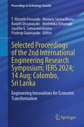 Cover: Selected Proceedings of the 2nd International Engineering Research Symposium; IERS 2024; 14 Aug; Colombo, Sri Lanka - Springer