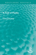 Cover: A Test of Poetry - Routledge