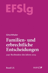 Abbildung von: Familien- und erbrechtliche Entscheidungen EF-Slg - Manz