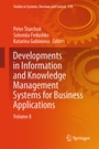 Cover: Developments in Information and Knowledge Management Systems for Business Applications - Springer