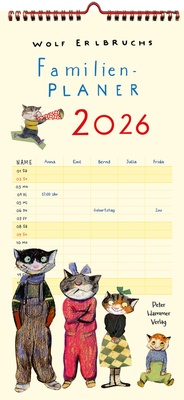 Abbildung von: Wolf Erlbruchs Familienplaner 2026 - Peter Hammer Verlag