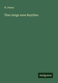 Cover: &Uuml;ber einige neue Reptilien - Antigonos Verlag