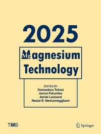 Enlarge image Cover: Magnesium Technology 2025 - Springer