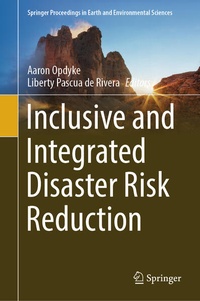 Enlarge image Cover: Inclusive and Integrated Disaster Risk Reduction - Springer