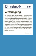 Cover: Kursbuch 221 - Kursbuch Kulturstiftung gGmbH