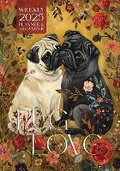 Cover: Pug Love 2025 Weekly Planner and Organizer - Soggy Nomad Press