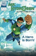 Cover: Mr. Hydrogen - Guardian of Clean Energy - Hydor Comics Mr. Hydrogen LLC
