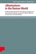 Cover: "Montanism" in the Roman World - Vandenhoeck & Ruprecht