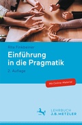 Cover: Einf&uuml;hrung in die Pragmatik - J.B. Metzler