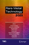 Cover: Rare Metal Technology 2025 - Springer