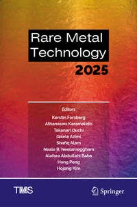 Abbildung von: Rare Metal Technology 2025 - Springer