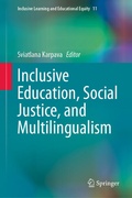 Cover: Inclusive Education, Social Justice, and Multilingualism - Springer