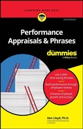 Cover: Performance Appraisals & Phrases For Dummies - Wiley