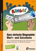 Cover: Ganz einfache Bingospiele: Wort- und Satzebene - Persen Verlag
