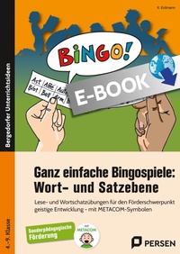 Abbildung von: Ganz einfache Bingospiele: Wort- und Satzebene - Persen Verlag