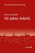 Cover: Linzer Festschrift 50 Jahre ArbVG - Manz