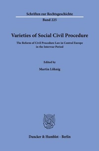 Abbildung von: Varieties of Social Civil Procedure - Duncker & Humblot