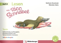 Abbildung von: Lesen mit Rico Schnabel, Heft 8: Texte - silbierte Ausgabe - Mildenberger Verlag GmbH